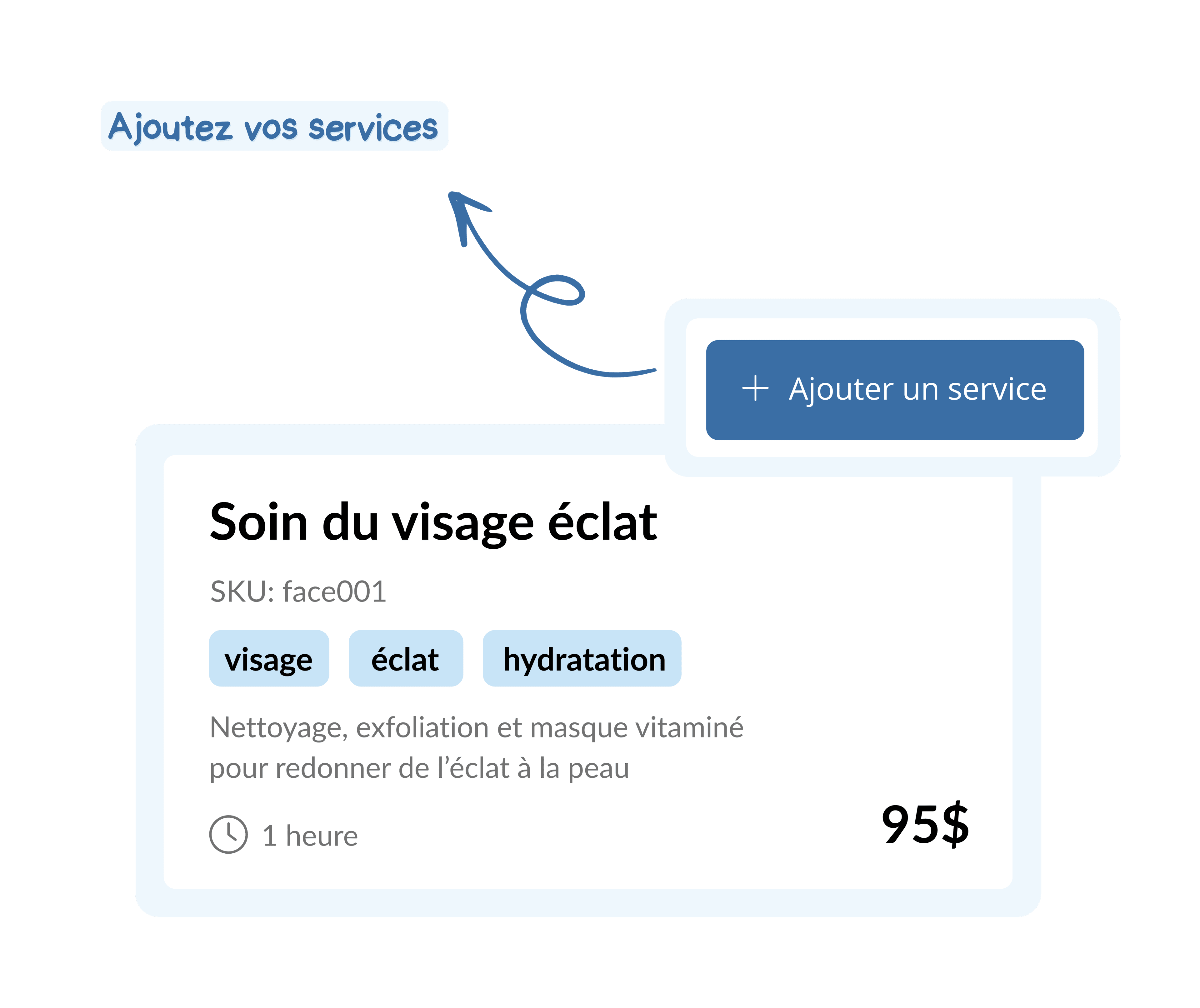 Interface de gestion des services